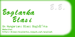 boglarka blasi business card